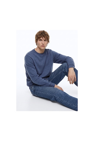 Limon Mavi Erkek Relaxed Sweatshirt L6wm-swt9518 Indigo Melanj