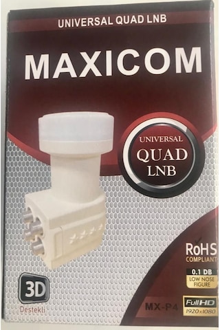 Maxıcom MX-P4 4lü Full HD 0.1 DB LNB