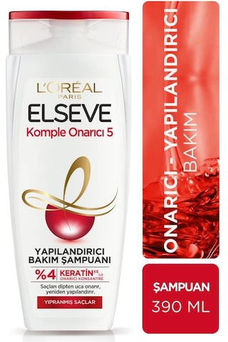 Elseve Komple Onarıcı 5 Yapılandırıcı Bakım Şampuanı 390 ML + Saç Bakım Kremi 390 ML