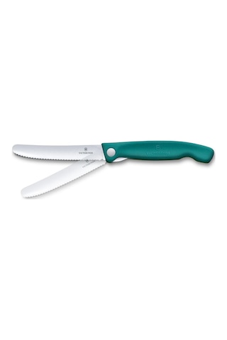 Victorinox Swiss Classic 11cm Tırtıklı Piknik Bıçağı, Yeşil