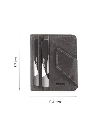 Gönderir Gönderi R Unisex Gri Crazy Hakiki Deri Unisex Kartlık Ddux77706954