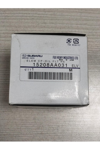 15208aa031 Subaru Yağ Filtresi