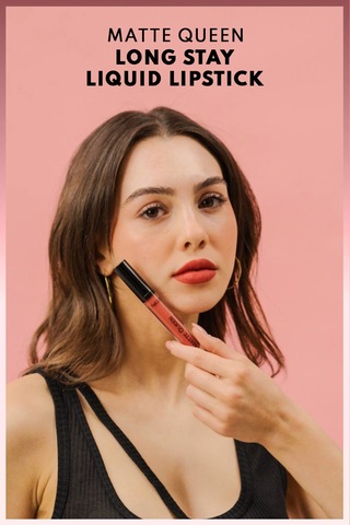 Matte Queen Lipstick Kalıcı Mat Likit Ruj - 05 Summer Charm - Pembe