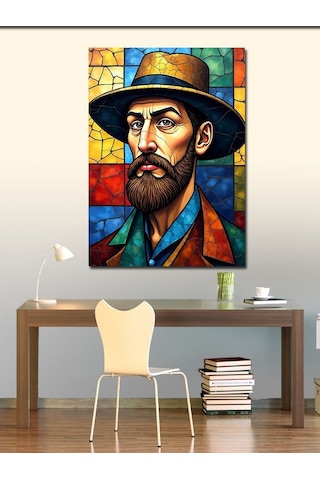 Kanvas Tablo Mozaik Stili Van Gogh 70cmx100cm