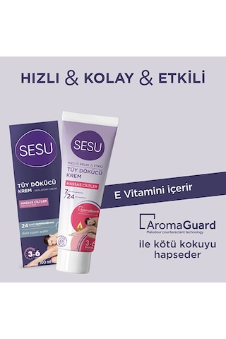 Tüy Dökücü Krem & Hassas Ciltler İçin 100ml,,