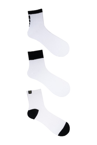 The Socks Company 3 Çift Kadın Beyaz Tenis Çorabı Beyaz