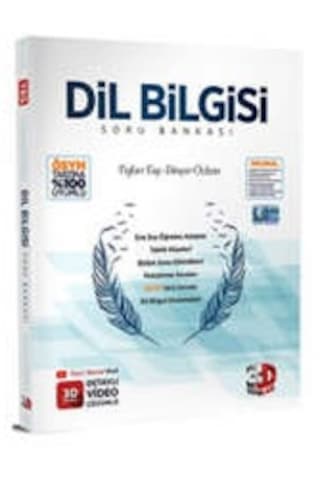 3d Yayınları 2024 Dil Bilgisi Soru Bankası