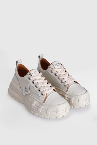 Lufian Zeta Beyaz Hakiki Deri Kadın Sneaker Ayakkabı Beyaz