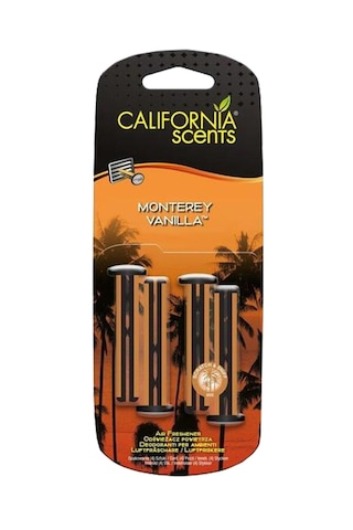California Scents® Vent Stick "Montry Vanilla" Kalorifer Geçme Koku 4'lü Set California Scents® Vent Stick "Montry Vanilla" Kalorifer Geçme Koku 4'lü Set