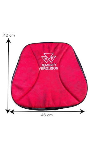Massey Ferguson Traktör Koltuk Kılıfı Kırmızı Süngerli Kabinli Tüm Modellere Uyumlu Kılıf