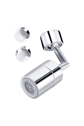 720 Derece Dönebilen 4 Filtreli Tasarruflu Mutfak Musluk Lavabo Başlığı