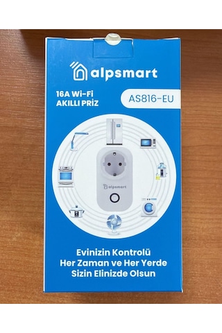 Alpsmart As 816-eu Wifi Akıllı Priz Tuya 16 Amper