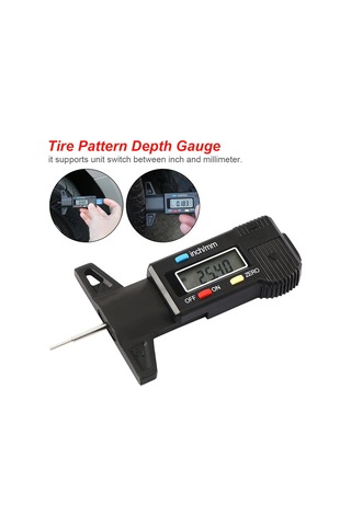 WF Elektronik Dijital Lastik Diş Derinlik Kumpası Ölçer cin307