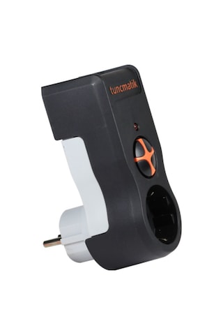 Tunçmatik TSK19020 1'li 1050 J Akım Korumalı Priz Siyah