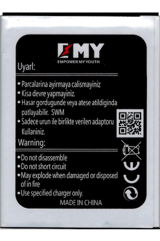 Vestel Venus V3 5580 Uyumlu Emy Batarya