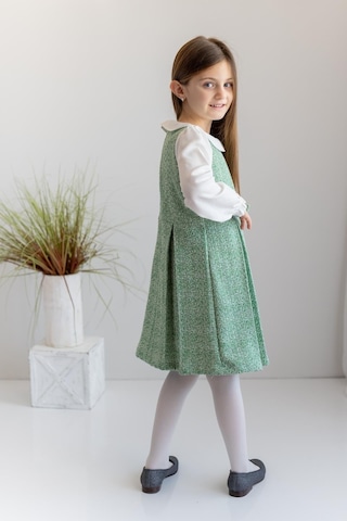 Zeyland Kız Çocuk Tüvit Elbise-Yeşil