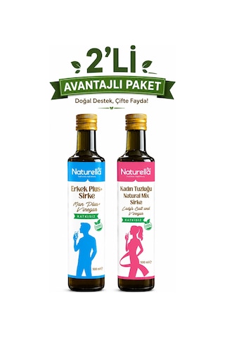 Naturella Kadın Tuzluğu Natural Mix Sirke X Man Plus Sirke 2'li Set Naturella Kadın Tuzluğu Natural Mix Sirke X Man Plus Sirke 2'li Set