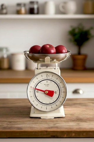 90 S Style Retro Analog Mutfak Terazisi 2 Kg Kapasiteli Mutfak Tartısı Diğer
