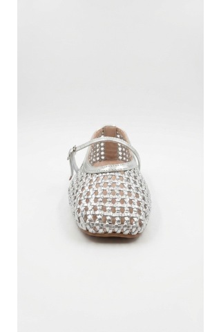 Ustalar Ayakkabı Gümüş Kadın Babet 319.027-109