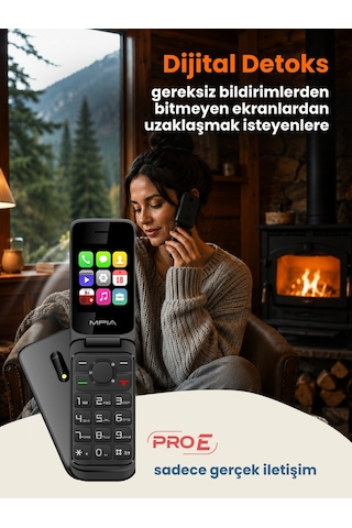 Yerli Üretim Kamerasız Kapaklı Tuşlu Cep Telefonu Asker Öğrenci Yaşlı Btk 7 Gün Şarj Detoks Telefonu 2 Yıl li