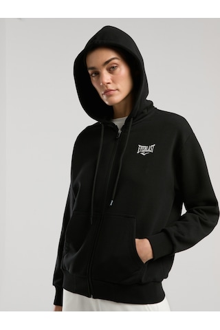 Everlast Ever Classics Wmn Siyah Kadın Kapüşonlu Full Zip Sweatshirt Siyah