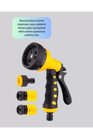 Home 8 Modlu Bahçe Sulama Tabancası Seti Bitki Çiçek Araç Temizleme
