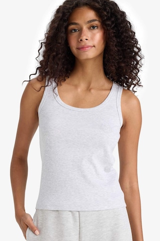 Defacto Regular Fit Yuvarlak Yaka Kolsuz Ribana Pijama Üstü-fall İn Love F0110ax25smgr93 Gri