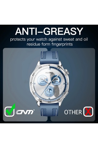 Huawei Watch Gt 5 Pro 42mm 46mm İçin Temperli Cam Ekran Koruyucu Huawei Gt5 41mm Aksesuarları İçin Tam Kaplama Çizilmez Film 5 Adet