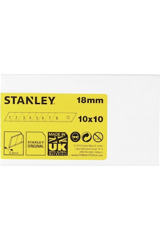 Stanley 1-11-301 Maket Bıçağı Yedeği 110 X 18 MM - 10X10 Pk