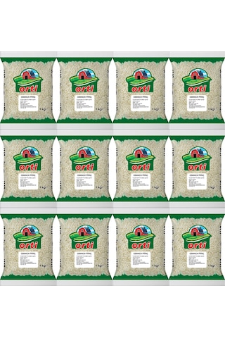 Orti Osmancık Pirinç 1 Kg x 12 Paket.
