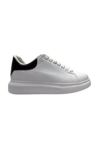 Unisex Yüksek Taban Günlük Spor Sneaker Ayakkabı Beyaz Siyah-beyaz Sıyah Beyaz - Siyah