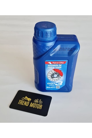 Petrol Ofisi Dot 3 Hidrolik Fren Yağı 500 Ml - Yeni Üretim