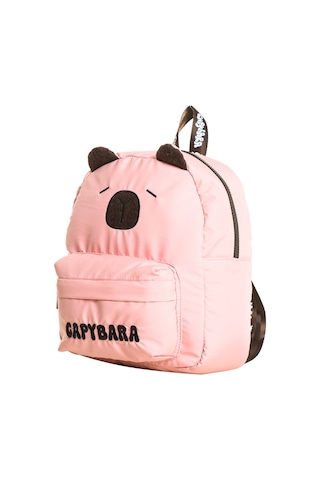 Capybara Orijinal Lisanslı Çocuk Okul /anaokulu Çantası, 3d Pembe