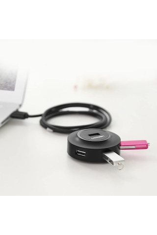 Ugreen 20277 4 Portlu USB 2.0 Çoklayıcı Hub Siyah