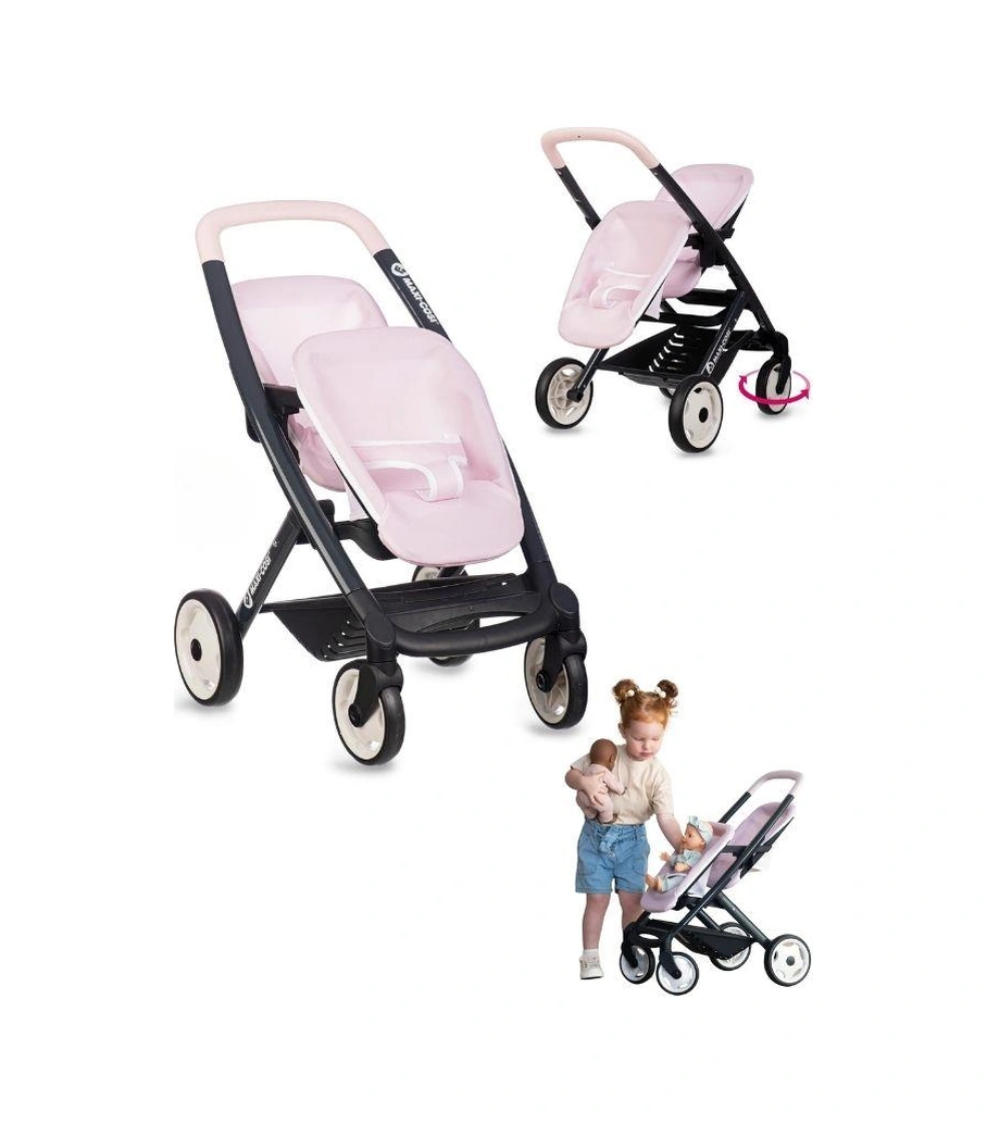 Smoby Maxi-cosi&quinny Oyuncak İkiz Bebek Arabası - Pembe 253221