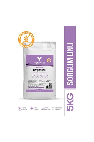 Tam Tarım Glutensiz Sorgum Unu 5 KG