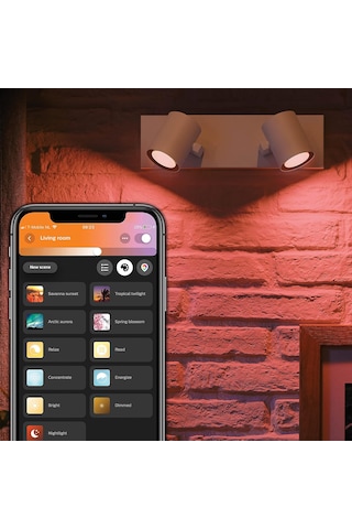 Philips Hue Argenta İkili Spot Lamba 2x4.2w Beyaz