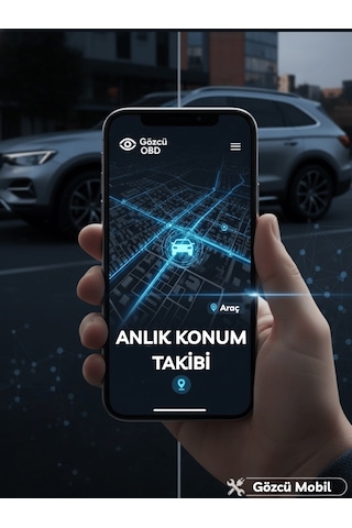 Gözcü Mobil Obd Girişi Araç Gps Takip Cihazı Uyumlu Sistemi Anlık Konum Geçmişe Dönük Konum Takibi Geofence