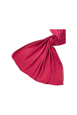 Mim Eşarp Mısırlı Eşarpları Taşlı Jan Jan Abiye Şal 75x190 Cm Kırmızı