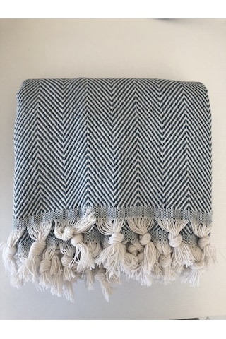 Yeşil Pamuklu Tekli Koltuk Berjer Örtüsü, Şalı 150x170cm Yeşil