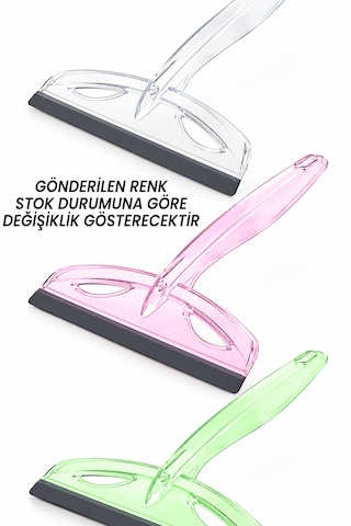 Şeffaf Camsil - Su Çekici Cam Çek - Ekstra Güçlü Silikon Suyu Tutan - Tezgah Çek Çek - 20cm Genişlik Çok Renkli