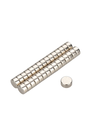 30 Adet Çap 10Mm X Kalınlık 5Mm Güçlü Yuvarlak Neodyum Mıknatıs