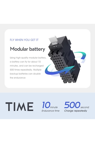Reedark Epp Malzemeli Uzaktan Kumandalı Uçak - 2.4ghz Led Işıklı, Uzun Uçuş Süresi, Hediye Seçeneği Koyu Gri