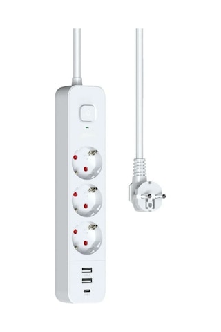 Fulltech FTR-16 Akım Korumalı Kablolu 3x Soket 3'lü Priz 1.8 M - 06422