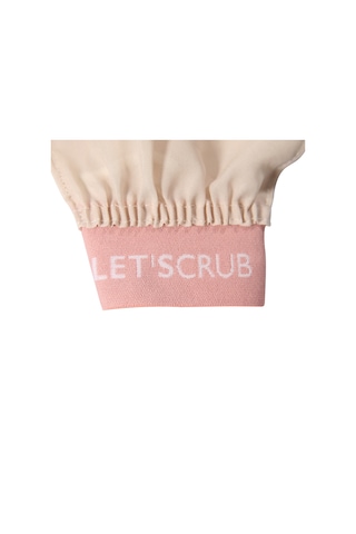 Let'scrub %100 Floş İpek Hassas Ciltler Lastikli Banyo Kesesi