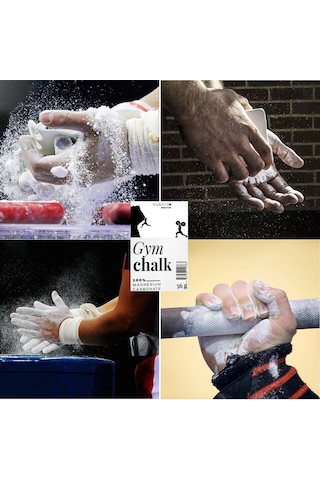 12 Kalıp Sporcu Magnezyum Tebeşir Tozu 500gr Gym Chalk Beyaz