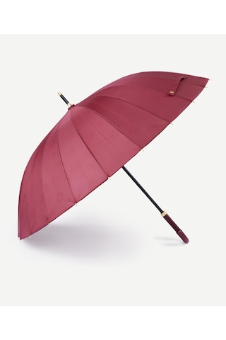 Yargıcı Islanınca Çiçek Açan Uzun Şemsiye 26kksm2002x 016 Bordo