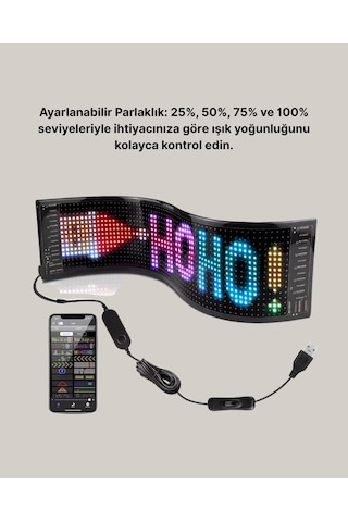 Gld-spt- Gece Kullanıma Uygun Pixel Rgb Led Panel Estetik Atmosfer Işığı Renkli