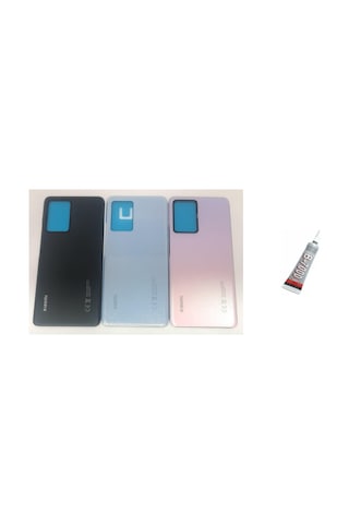 En-cag Mi 13 Lite Uyumlu Arka Batarya Kapağı Mavi + B70 Bss