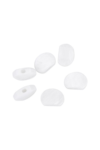 Moveevo Akustik Elektro Gitar İçin 6'lı Set Akrilik Telleri Ayarlama Düğmeleri Elips Kırmızı Taş Desenli - Dayanıklı Ve Zengin Dekoratif Diğer